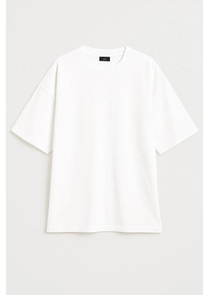 Kadın Bisiklet Yaka Oversize %100 Pamuk t-Shirt fiyatları