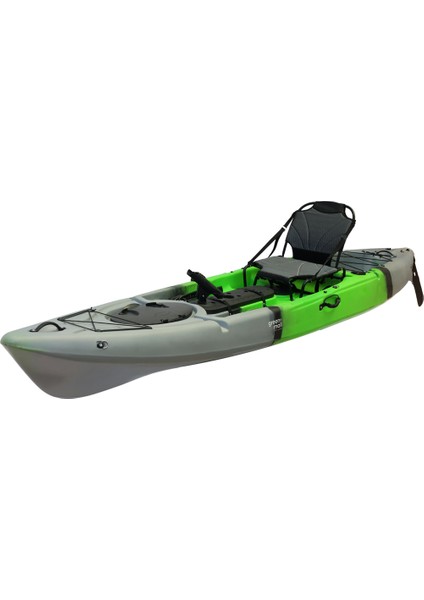 Fishman Balıkçı Kanosu Amatör Tek Kişilik Kano Yeşil Gri Siyah