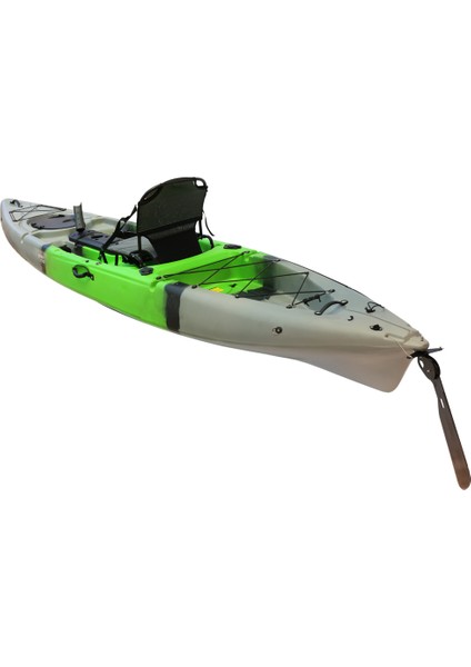 Fishman Balıkçı Kanosu Amatör Tek Kişilik Kano Yeşil Gri Siyah modelleri