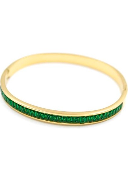 Baget Taşlı Bilezik - Yeşil fiyatları