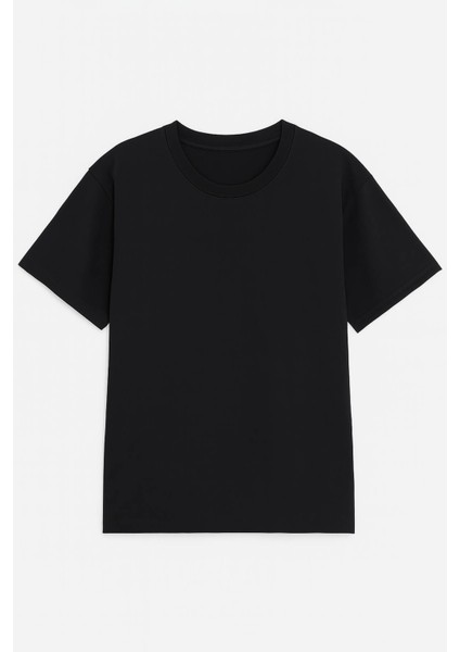 Kadın Bisiklet Yaka Oversize %100 Pamuk t-Shirt modelleri