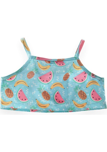 Kız Çocuk Tropikal Meyve Desenli Bikini Takım fiyatları