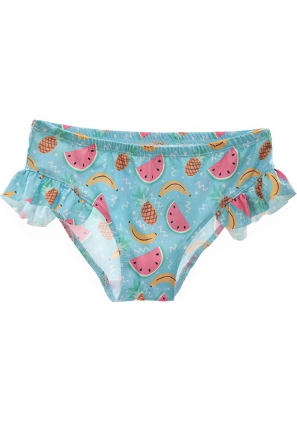 Kız Çocuk Tropikal Meyve Desenli Bikini Takım modelleri