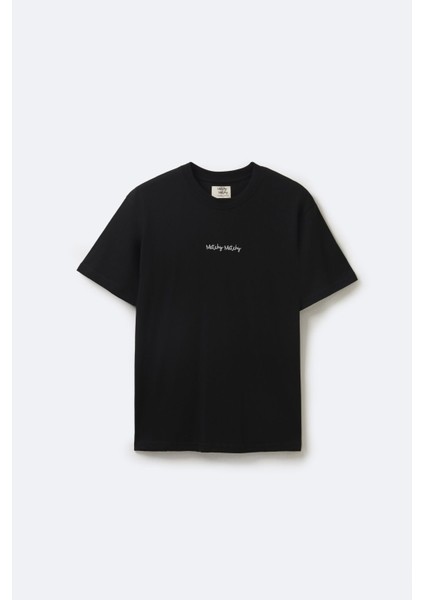 Kadın Oversize Black T-Shirt S