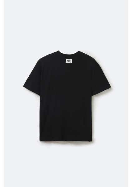Kadın Oversize Black T-Shirt S fiyatları