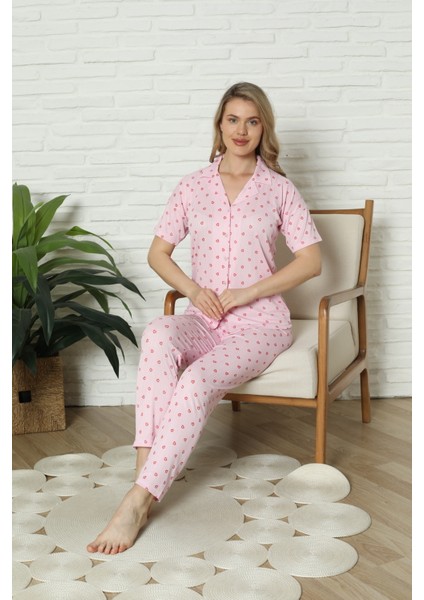 Bayan 5 Düğme Pijama Takımı fırsatları