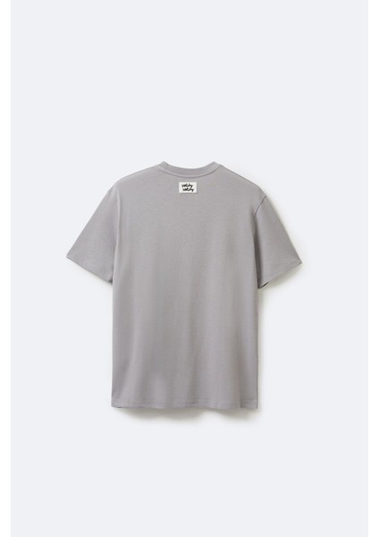 Kadın Oversize Grey T-Shirt Xl fiyatları
