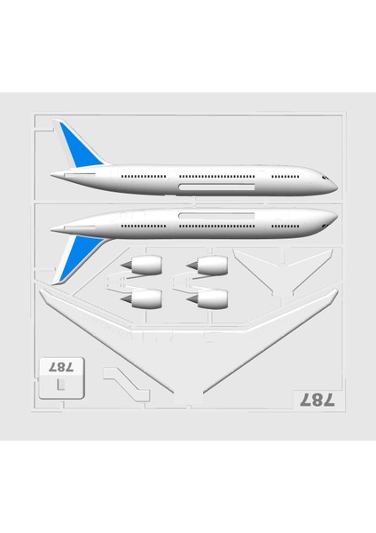 787 Airplane Kit Card modelleri