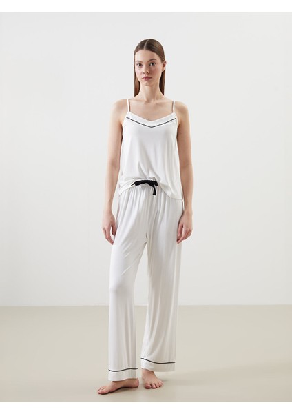 Yeni Sezon Kalp Yaka Kadin Pijama Takimi - S5I620Z8