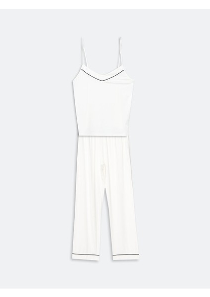 Yeni Sezon Kalp Yaka Kadin Pijama Takimi - S5I620Z8 indirimleri