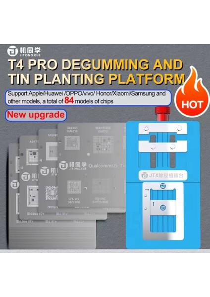 Jtx T4 Pro Üniversal Entegre Yapıştırıcı Çıkarma ve Kalay Dikme Platformu Seti iPhone / Samsung / Hisilicon / Android Ram Için