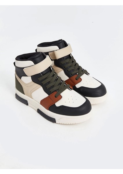 Lcw Steps Haki Renk Bloklu Bilek Boy Erkek Çocuk Spor Ayakkabı