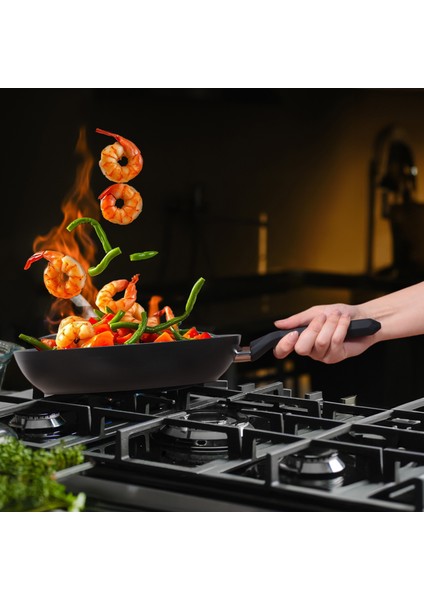 Excellence 3 Adet Granit İndüksiyon Tabanlı Tava Seti, 20-24-28 cm