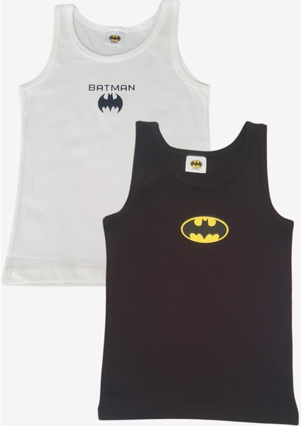 Batman Çocuk Atlet 2 Li %100 Pamuk