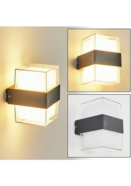 Ekim Aydinlatma 10 Watt Gün Işığı Ledli Bahçe Dış Mekan Aplik Armatürü, Modern Tasarım Bahçe Apliği fırsatları