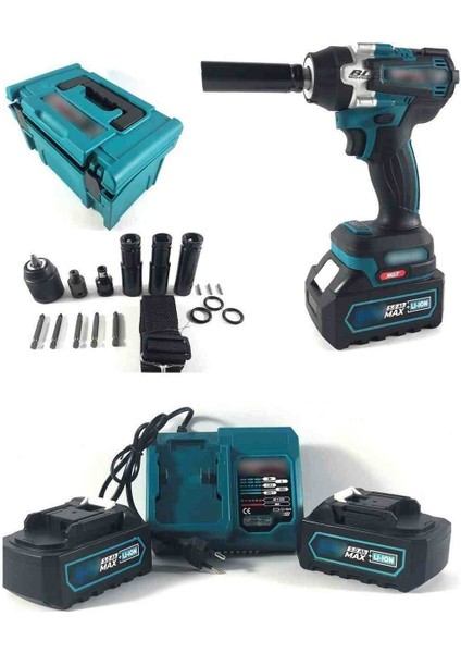 Şarjlı Araç Oto Somun Bijon Sökme Sıkma Tabancası Akülü Darbeli Matkap 1/2 Inç Fırçasız indirimleri