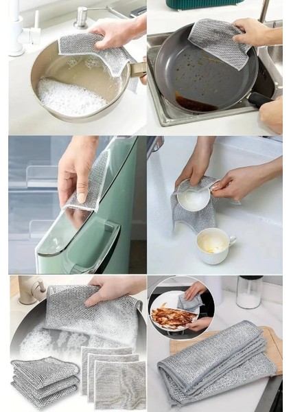20X20 Inox (1ADET ) Tel Bez Zor Kir Bezi, Inox Telli Bulaşık Bezi, Mutfak Banyo Bezi modelleri
