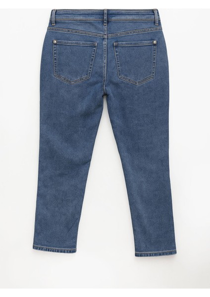 Kadın Düşük Bel Likralı Mavi Jean Pantolon modelleri