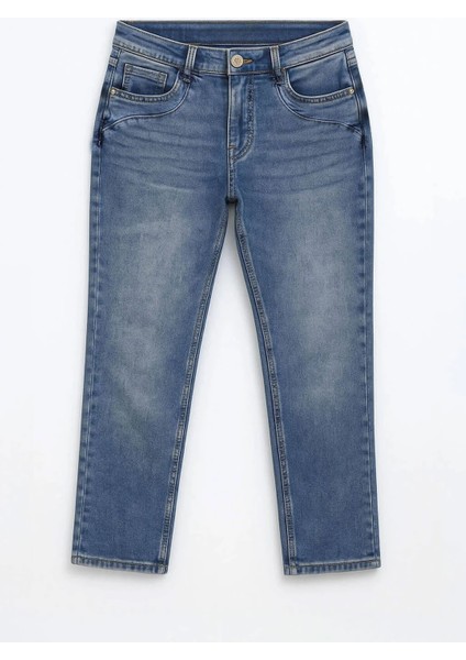 Kadın Düşük Bel Likralı Mavi Jean Pantolon fırsatları