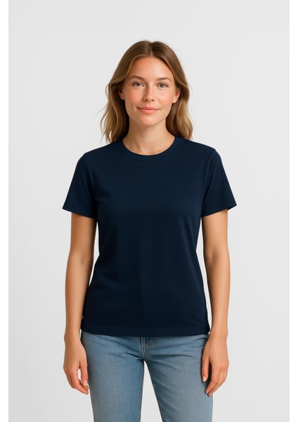 Kadın %100 Pamuk Basic T-Shirt