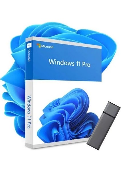Windows 11 Pro 2025 Lisans Yükleme 64 GB Flash Bellek - Freedos Uyumlu - Aktarılabilir