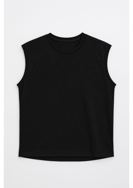 Erkek Bisiklet Yaka Sıfır Kol %100 Pamuk T-Shirt fiyatları