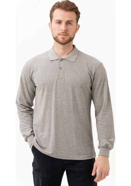 Gaura Polo T-Shırt Gri Melanj