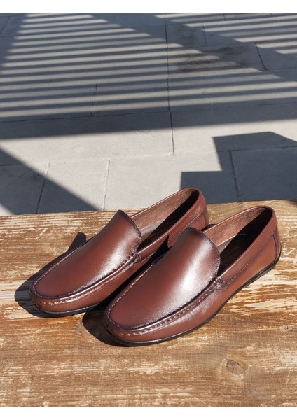 Mevsimlik Erkek Hakiki Deri Kauççuk Taban Rahat Kalıp Tamamen El Yapımı modelleri