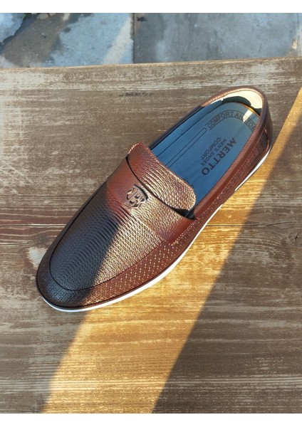 Yazlık Erkek Sportif Kundura Hakiki Iç Dış Deri Faylon Taban Bağcıksız ve Ortopedik indirimleri