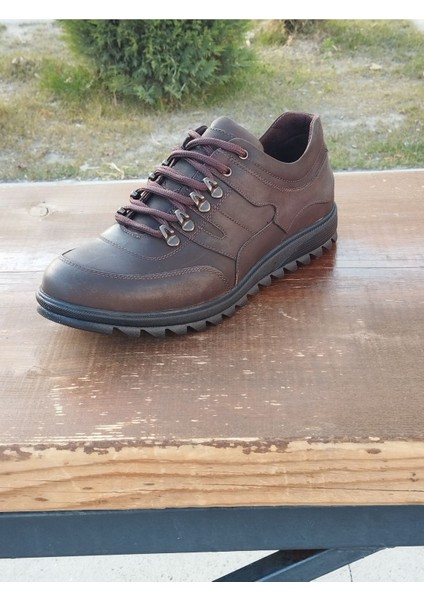 Erkek Kışlık Sportif Kundura Hakiki Deri Kaymaz ve Dişli Taban Bağcıklı ve Ortobetik fiyatları