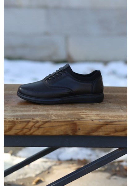 Erkek Kışlık Sportif Kundura Hakiki Deri Kaymaz Kışlık Taban Akıllı Bağcık ve Ortopedik fırsatları