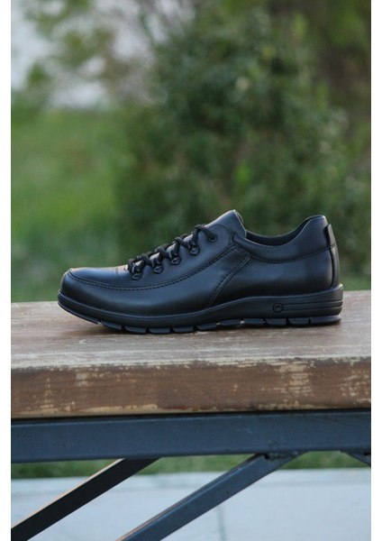 Erkek Sportif Kışlık Kundura Hakiki Deri Kauççuk Dişli Taban Otobetik ve Bağlı modelleri