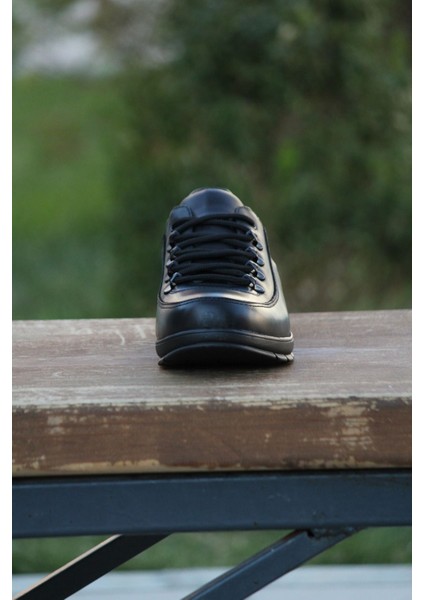 Erkek Sportif Kışlık Kundura Hakiki Deri Kauççuk Dişli Taban Otobetik ve Bağlı fırsatları