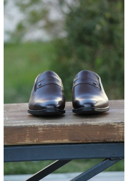 Erkek Kışlık Kundura Hakiki Deri Kauççuk Taban Bağcıksız indirimleri