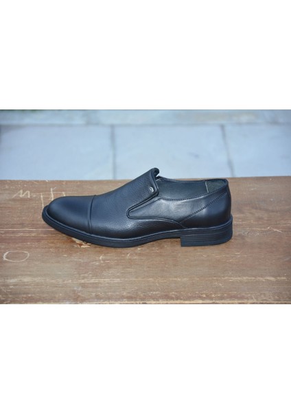 BERENNIM551 Erkek Kışlık Kundura Hakiki Deri Kauççuk Taban Bağsız indirimleri