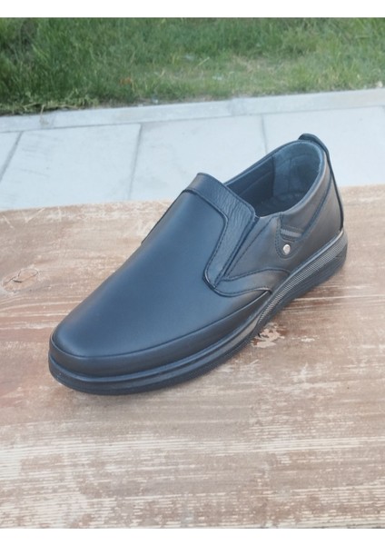 Erkek Kışlık Kundura Hakiki Deri Kauççuk Taban Otobetik ve Bağsız indirimleri