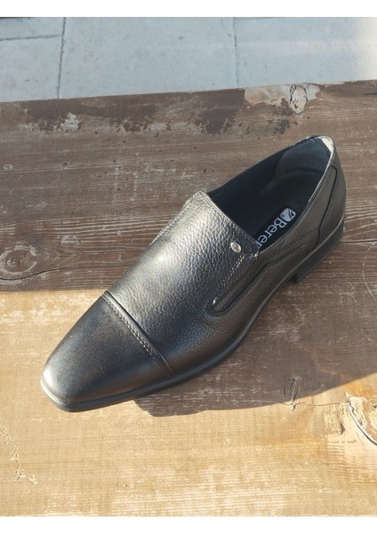 Erkek Mevsimlik Kundura Hakiki Deri Kauççuk Taban Bağsız