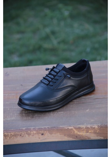 Erkek Hakiki Deri Kışlık Dış Deri Kauççuk Taban Sportif Ortobetik Sneaker