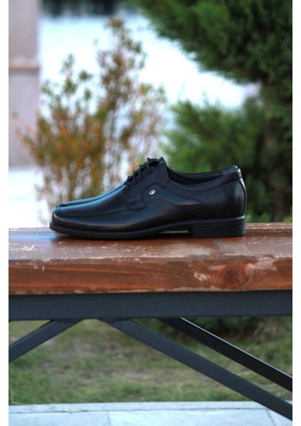 Erkek Mevsimlik Kundura Hakiki Deri Kauççuk Taban Bağlı