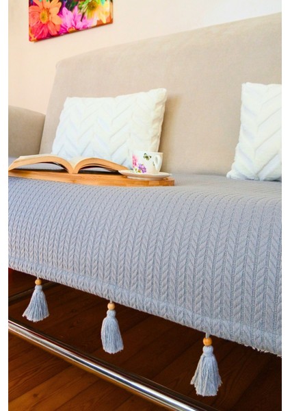 Home Koltuk Örtüsü Püsküllü Çekyat Örtüsü 200 x 95 fırsatları