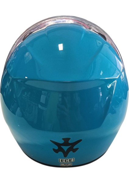 Güneş Vizörlü Açık Motosiklet Kaskı (Mavi) fırsatları