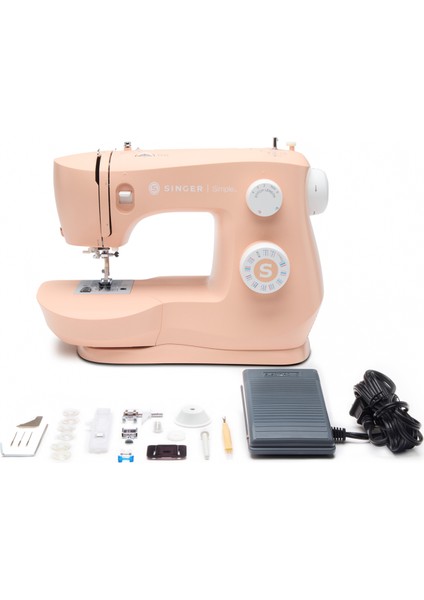 Simple 3337 Blush Açık Pembe Tam Devir Dikiş Makinası