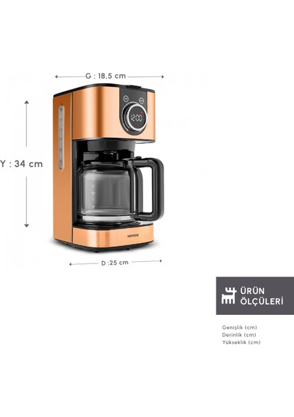 Series 2303 Inox Filtre Kahve Makinesi Bronze modelleri