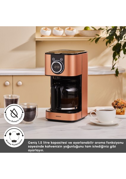 Series 2303 Inox Filtre Kahve Makinesi Bronze