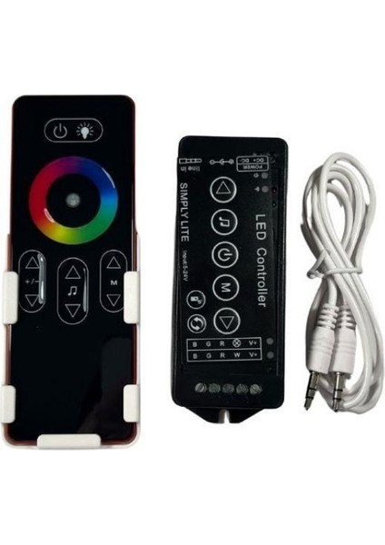 Dokunmatik Müzik Kontrollü Rgbww Şerit LED Set 5050 Ledli 3çipli 12VOLT 10METRE modelleri
