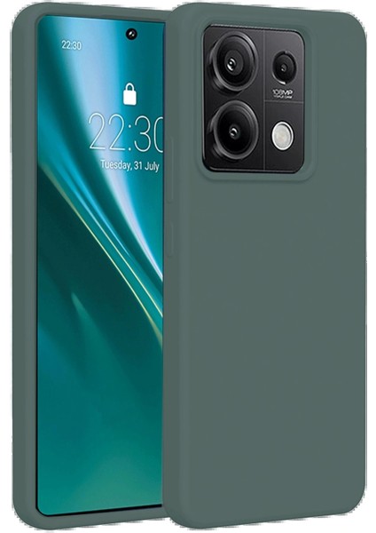 Xiaomi Redmi Note 13 Pro 5g Kılıf First Silikon - Koyu Yeşil