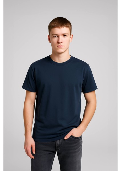Erkek %100 Pamuk Basic T-Shirt
