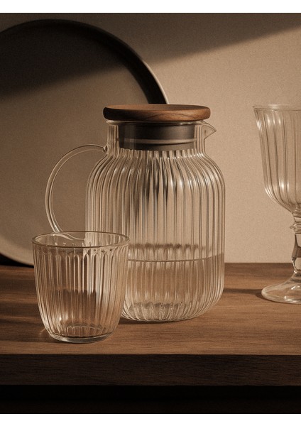 Carle Borosilikat Cam Akasya Kapaklı Sürahi (1500 Ml) fiyatları