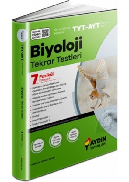 Aydın 2026 Tyt Ayt Biyoloji Tekrar Testleri