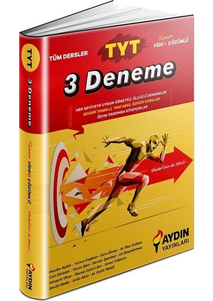 Aydın 2026 Tyt Tüm Dersler 3 Deneme
